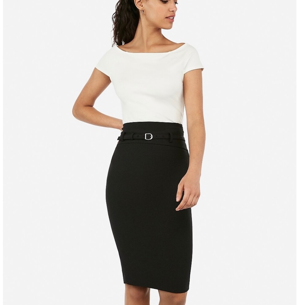 Express Black pencil skirt